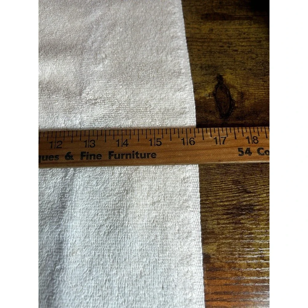 Vintage Beige Embroidered Duck Loon Hand Towels Set-2 Cannon Mills USA Cotton